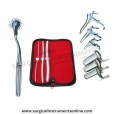 Hegar uterine dilator 3 pieces set,3-4, 7-8, 13-14, pinwheel, grave 3pcs, collin 3pcs